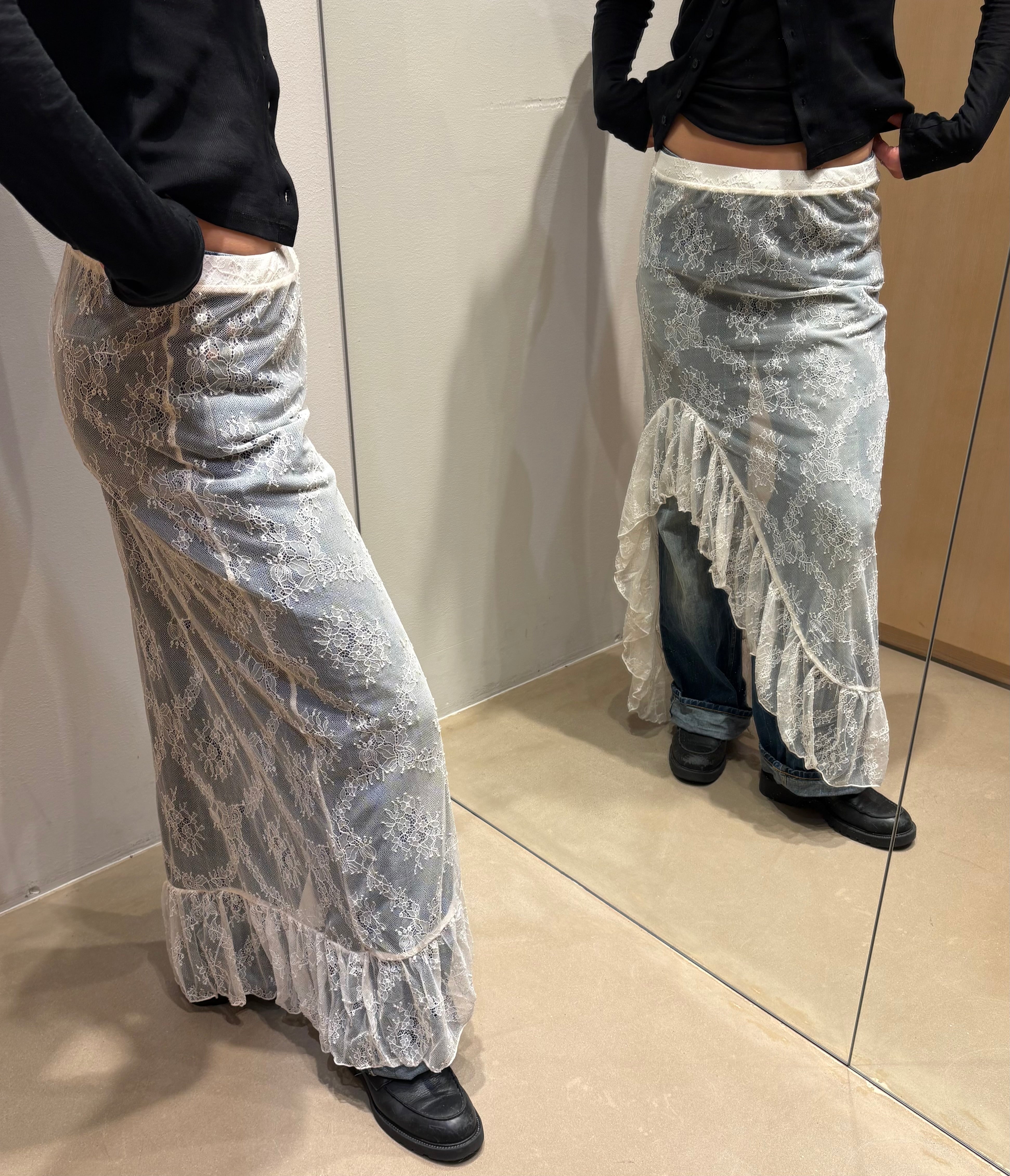 NMLUCIA Long Skirt - Cloud Dancer